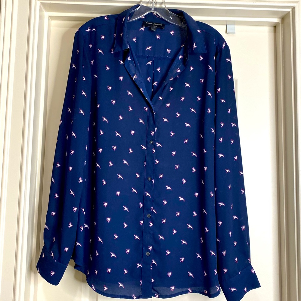 Banana Republic Print Blouse